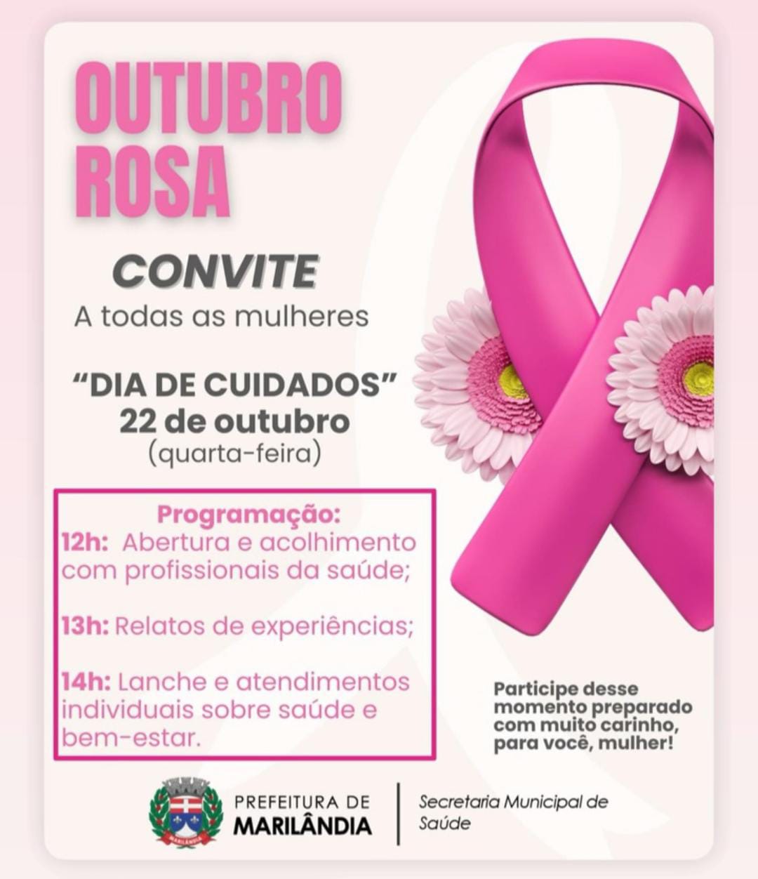 Outubro rosa, 22/10/2025 Marilândia ES.