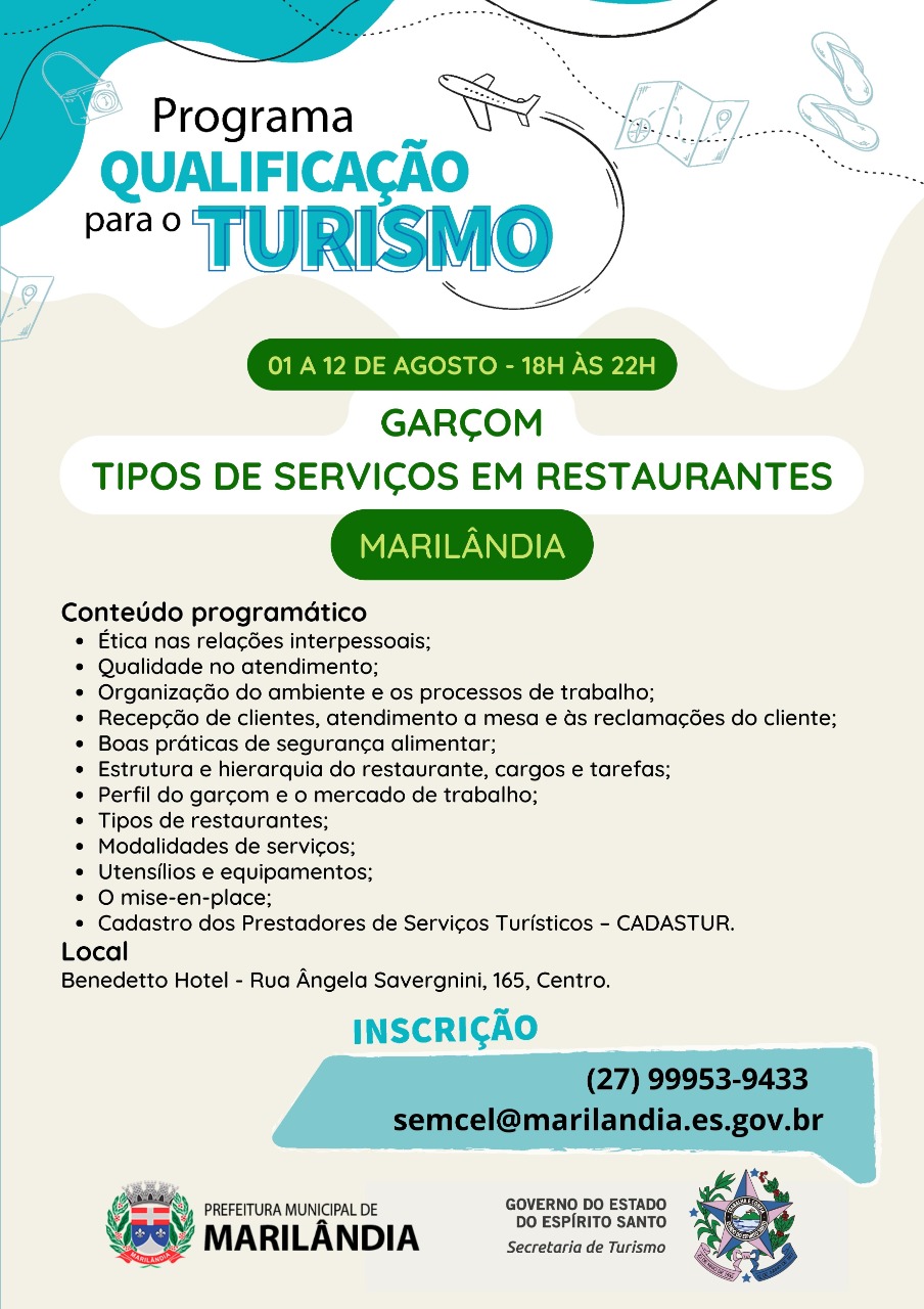 Programa qualificação para o turismo