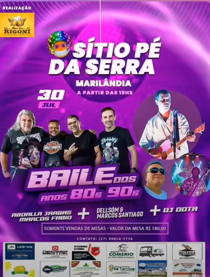 BAILE DOS ANOS 80