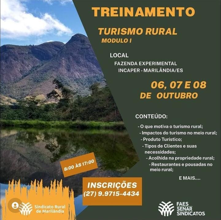 TREINAMENTO - TURISMO RURAL
